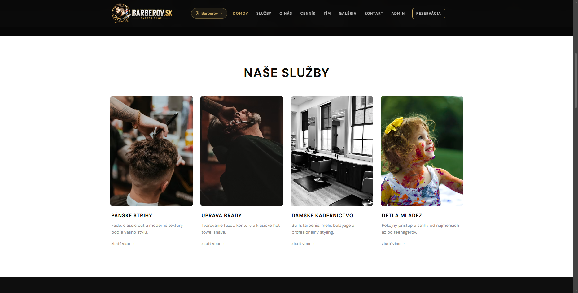Barber shop – Náhľad 1