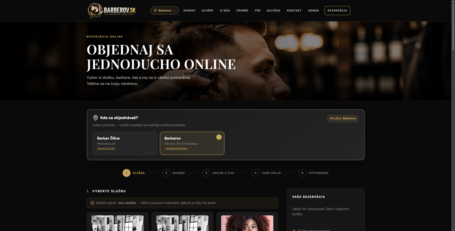 Barber shop – Náhľad 2