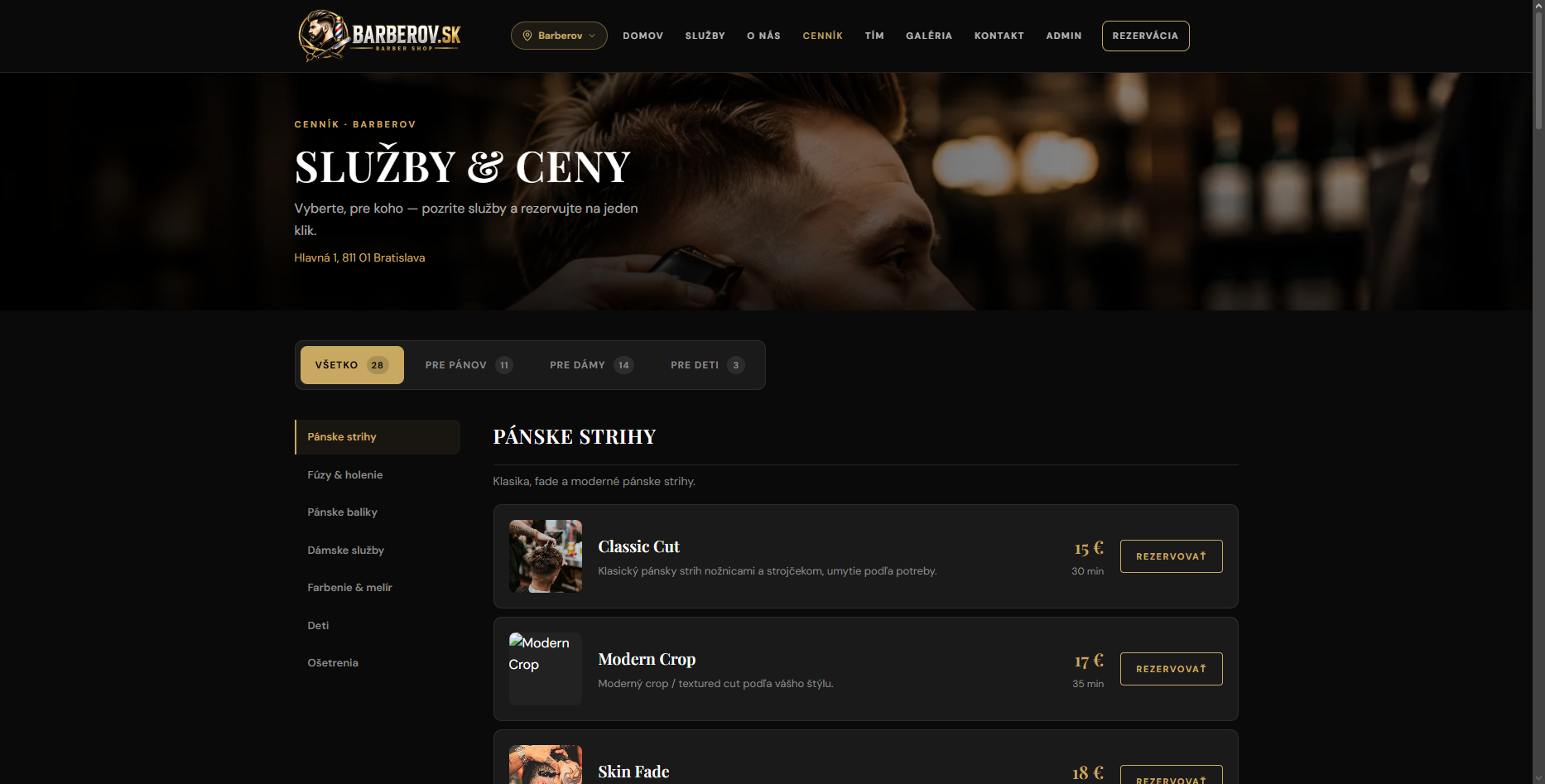 Barber shop – Náhľad 3
